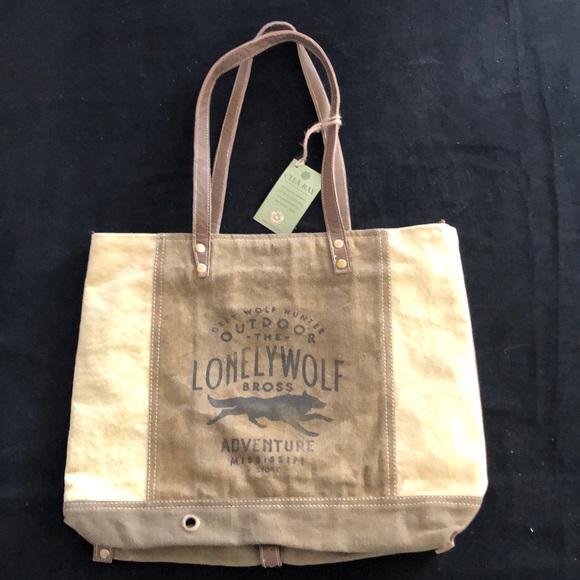 NWT Clea Ray Recycled zippered tote shoulder bag - Picture 4 of 8